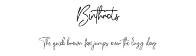 Binthrots by Maulana Creative — Script Handwritten Font — thumbnail 1