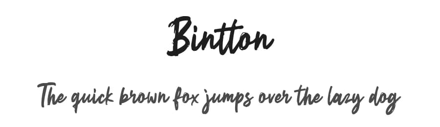 Bintton by Weape Studio — Script Handwritten Font