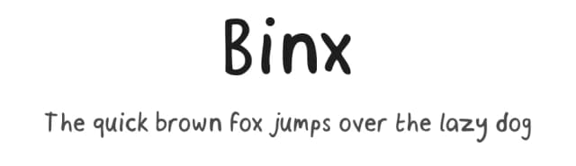Binx by Luke Ferrand — Script Handwritten Font