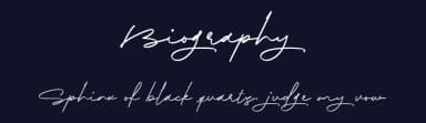 Biography by Letternun — Script Handwritten Font — thumbnail 2