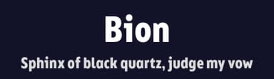 Bion by Type Forward Foundry — Sans Serif Font — thumbnail 2