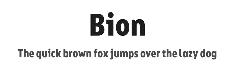 Bion by Type Forward Foundry — Sans Serif Font