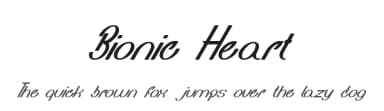 Bionic Heart by weknow — Script Handwritten Font — thumbnail 1
