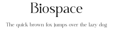 Biospace by Font Kingdom — Serif Font — thumbnail 1