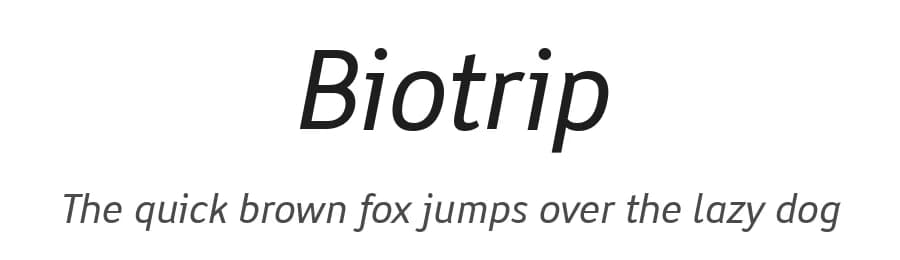 Biotrip by deFharo — Sans Serif Font