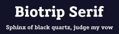 Biotrip Serif by deFharo — Serif Font — thumbnail 2
