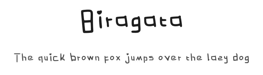 Biragata by Muhammad Rafif — Script Handwritten Font
