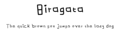 Biragata by Muhammad Rafif — Script Handwritten Font — thumbnail 1