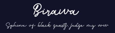 Birawa by Kong Font — Script Handwritten Font — thumbnail 2