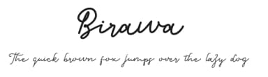 Birawa by Kong Font — Script Handwritten Font — thumbnail 1