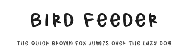 Bird Feeder by Brittney Murphy Design — Script Handwritten Font