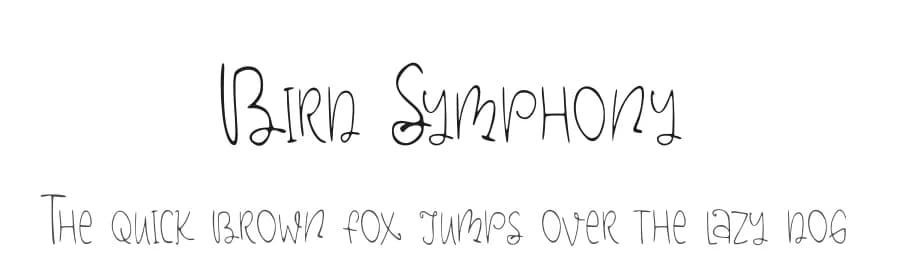 Bird Symphony by Supersemar Letter — Script Handwritten Font