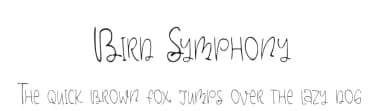 Bird Symphony by Supersemar Letter — Script Handwritten Font — thumbnail 1