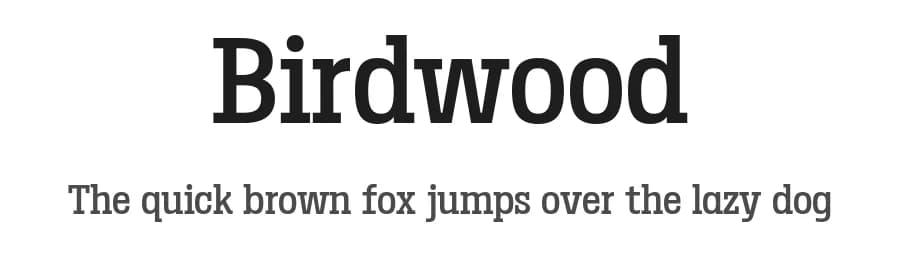Birdwood by Eko Bimantara — Serif Font