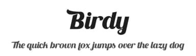 Birdy by Omotu Studio — Sans Serif Font — thumbnail 1