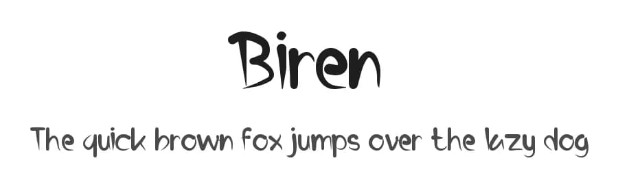 Biren by Graphicfresh — Script Handwritten Font