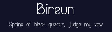 Bireun by Mukhlis Risani — Sans Serif Font — thumbnail 2