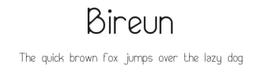 Bireun by Mukhlis Risani — Sans Serif Font — thumbnail 1