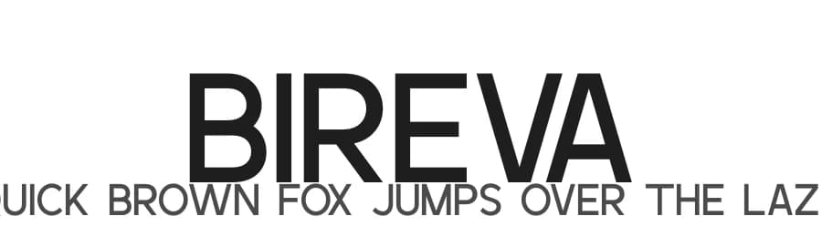 Bireva by Fridaytype — Sans Serif Font
