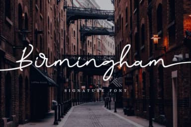 Birmingham Font by aldedesign — Script Handwritten Font — thumbnail 1