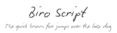Biro Script by ingoFonts — Script Handwritten Font — thumbnail 1