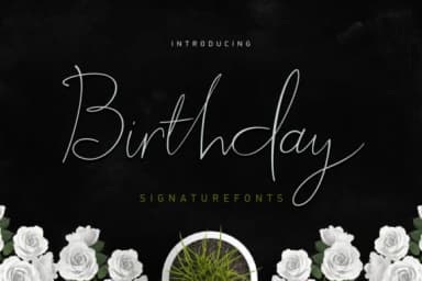 Birthday Script Font by Stripes Studio — Script Handwritten Font — thumbnail 1