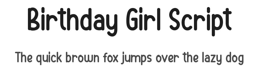 Birthday Girl Script by Edric Studio — Script Handwritten Font