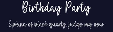 Birthday Party by Wahyu Studio — Script Handwritten Font — thumbnail 2