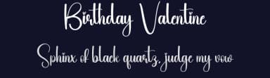 Birthday Valentine by Scratchones — Script Handwritten Font — thumbnail 2