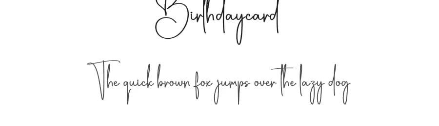 Birthdaycard by Scratchones — Script Handwritten Font