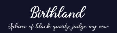 Birthland by Hendra Pratama — Script Handwritten Font — thumbnail 2