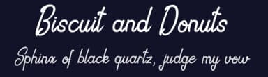 Biscuit and Donuts by La Matrice | Maël Keïta Valère — Script Handwritten Font — thumbnail 2