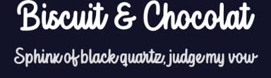 Biscuit & Chocolat by Octotype  | Thomas Boucherie — Script Handwritten Font — thumbnail 2
