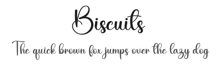 Biscuits by Harlek Studio — Script Handwritten Font