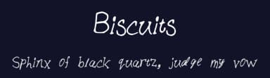 Biscuits by nicshackle — Script Handwritten Font — thumbnail 2