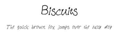 Biscuits by nicshackle — Script Handwritten Font — thumbnail 1