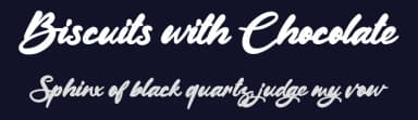 Biscuits with Chocolate by Octotype  | Thomas Boucherie — Script Handwritten Font — thumbnail 2