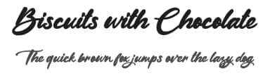 Biscuits with Chocolate by Octotype  | Thomas Boucherie — Script Handwritten Font — thumbnail 1