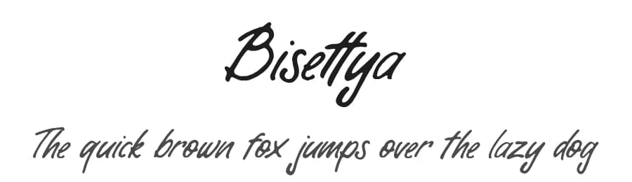 Bisettya by Magang Letterhend — Script Handwritten Font