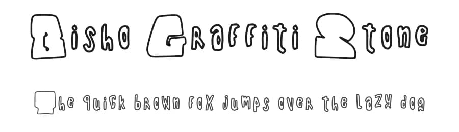 Bisho Graffiti Stone by Bisho — Script Handwritten Font