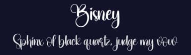 Bisney by Scratchones — Script Handwritten Font — thumbnail 2