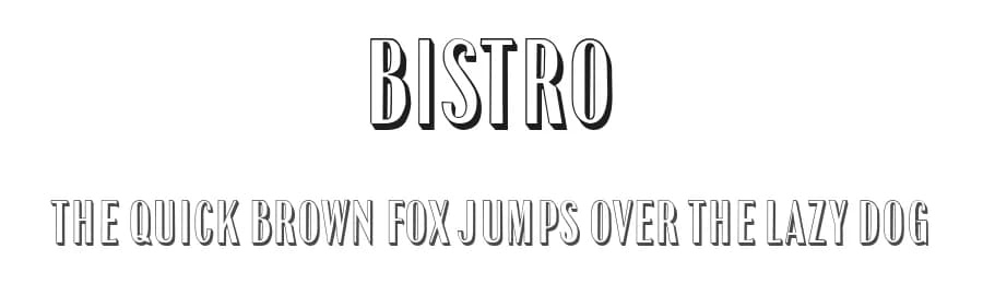 Bistro by Vladimir Nikolic — Sans Serif Font