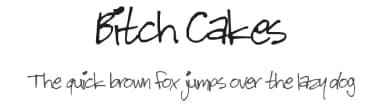 Bitch Cakes by Peter Stanton — Script Handwritten Font — thumbnail 1