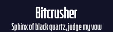 Bitcrusher by Typodermic Fonts — Sans Serif Font — thumbnail 2