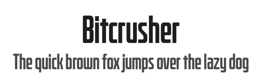 Bitcrusher by Typodermic Fonts — Sans Serif Font