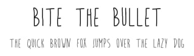 Bite the Bullet by Reema Chhabra — Script Handwritten Font — thumbnail 1