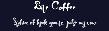 Bite Coffee by fhammadiq std — Script Handwritten Font — thumbnail 2