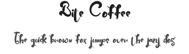 Bite Coffee by fhammadiq std — Script Handwritten Font