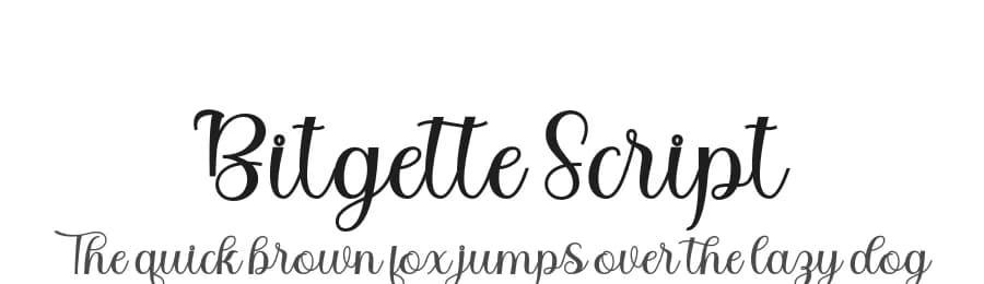 Bitgette Script by Nurul Kamal — Script Handwritten Font