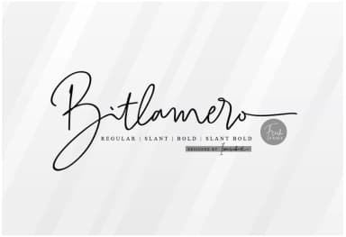 Bitlamero Script Font by Ijem RockArt — Script Handwritten Font — thumbnail 2